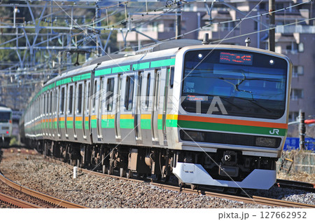 東海道本線　真鶴　JR東日本　E231系1000番台　S-21編成（国府津） 127662952