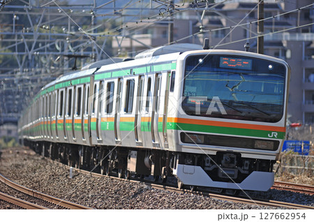 東海道本線　真鶴　JR東日本　E231系1000番台　S-16編成（国府津） 127662954