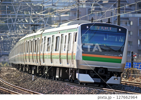 東海道本線 真鶴 JR東日本 E233系3000番台 E-51編成(国府津) 東海道本線 真鶴 JR東日本 E233系3000番台 E-51編成(国府津) 127662964