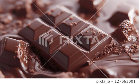 割れたチョコレート 127663001