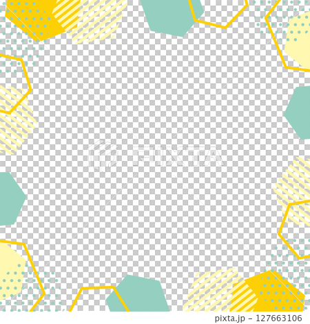 幾何方框維生素彩色插圖 127663106