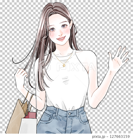 さわやかな女性 127663159