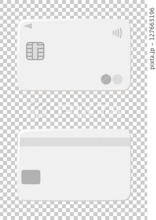 無號碼信用卡（正面和背面） 127663196