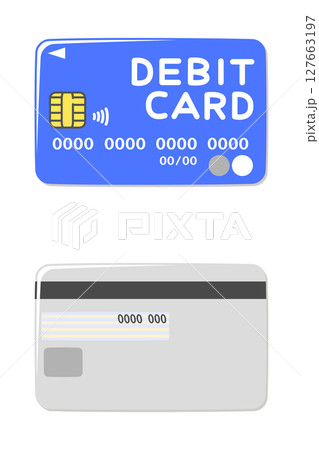 デビットカード（表面・裏面） 127663197