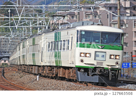 東海道本線　真鶴　JR東日本　185系　C1+A1編成（大宮）　踊り子 127663508