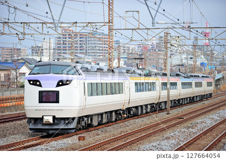 東海道本線 相模貨物 JR東日本 485系 N201編成(長野) 彩 伊豆のまんま号 東海道本線 相模貨物 JR東日本 485系 N201編成(長野) 彩 伊豆のまんま号 127664054