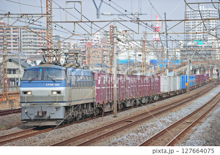 東海道本線　相模貨物　JR貨物　EF66-125（吹田） 127664075