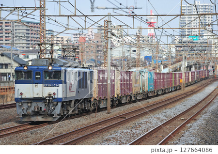 東海道本線　相模貨物　JR貨物　EF64-1034（愛知） 127664086