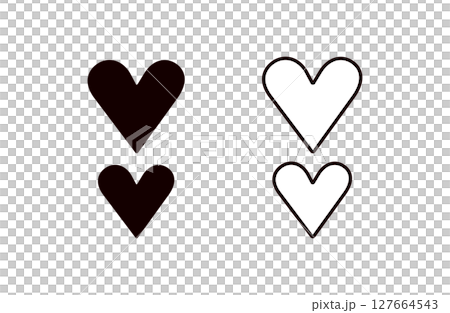 heart icon set 127664543