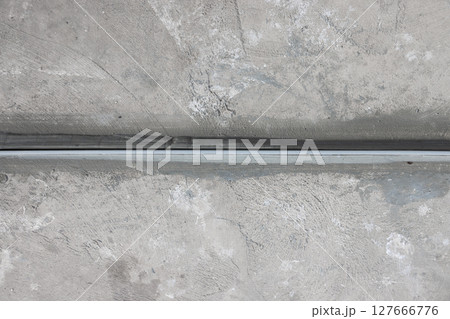 Dividing strips in terrazzo floor construction work. Dividing strips in terrazzo floor construction work. 127666776