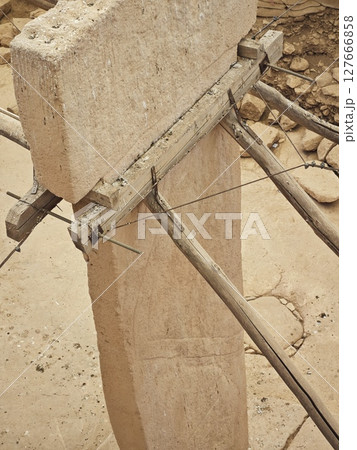 トルコの古代遺跡 ギョベクリ・テペ トルコの古代遺跡 ギョベクリ・テペ 127666858