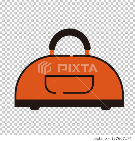 Simple illustration of a Boston bag 127667174