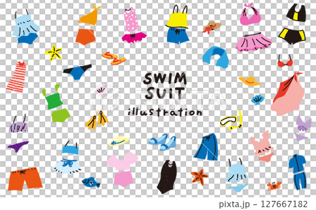 寬鬆泳衣插圖集 127667182