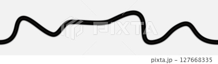 Seamless asphalt top view road or highway types in flat vector style isolated on white background Seamless asphalt top view road or highway types in flat vector style isolated on white background 127668335