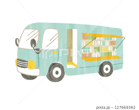 移動図書館車-ガッシュ 127668362