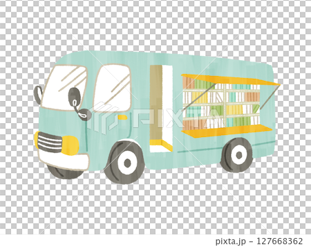 移動図書館車-ガッシュ 127668362