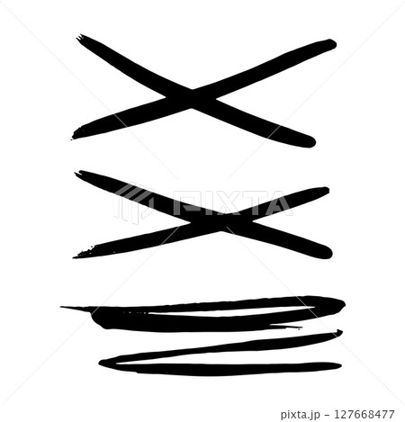 Black Brush strokes isolated on white background. Dry Brush Strokes and Scratches Retro Grunge Background. Vector brush stroke texture. Black ink, paint splatter. Black Brush strokes isolated on white background. Dry Brush Strokes and Scratches Retro Grunge Background. Vector brush stroke texture. Black ink, paint splatter. 127668477