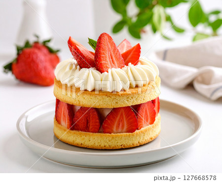 苺のショートケーキ 苺のショートケーキ 127668578