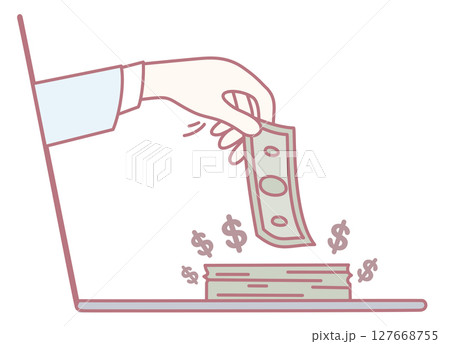 An illustrative concept depicting digital banking along with effective money management strategies An illustrative concept depicting digital banking along with effective money management strategies 127668755