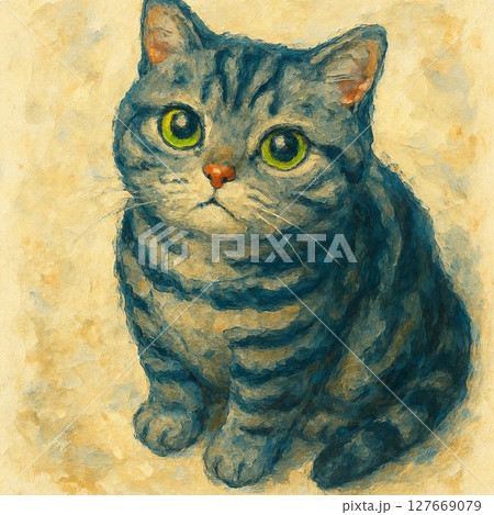 お座り猫 お座り猫 127669079