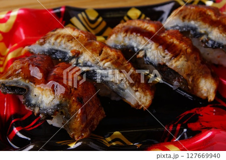 鰻のにぎり寿司 127669940