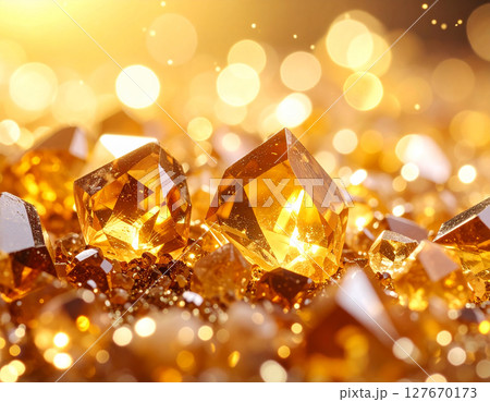 キラキラしたシトリン キラキラしたシトリン 127670173