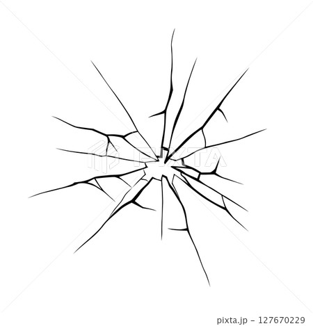 Glass crack broken texture window. Ice glass cracked effect background bullet mirror transparent isolated illustration Glass crack broken texture window. Ice glass cracked effect background bullet mirror transparent isolated illustration 127670229