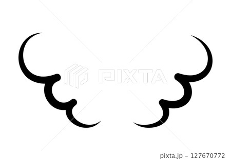 ゆらゆらと揺れる湯気・蒸気のイラスト。暖かい料理の熱や匂い、香りの漫画エフェクトアイコン。 ゆらゆらと揺れる湯気・蒸気のイラスト。暖かい料理の熱や匂い、香りの漫画エフェクトアイコン。 127670772