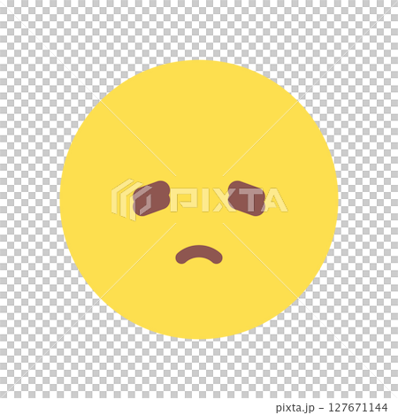 Emoji of a sad, depressed face - Image of a negative emotion with a disappointed or dejected expression Emoji of a sad, depressed face - Image of a negative emotion with a disappointed or dejected expression 127671144