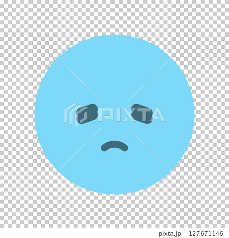 Emoji of a sad, depressed face - Image of a negative emotion with a disappointed or dejected expression Emoji of a sad, depressed face - Image of a negative emotion with a disappointed or dejected expression 127671146
