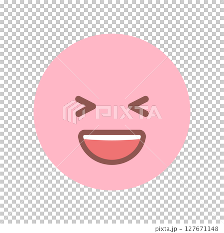 口を開けて笑っている顔の絵文字|爆笑や大笑いや大ウケ、嬉しい、ポジティブな感情のアイコン・イラスト 口を開けて笑っている顔の絵文字|爆笑や大笑いや大ウケ、嬉しい、ポジティブな感情のアイコン・イラスト 127671148