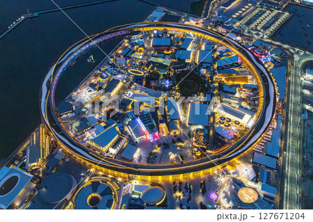 大阪・関西万博夜景 127671204