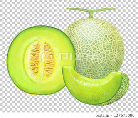 瓜 - 切半，切成四瓣 127673096