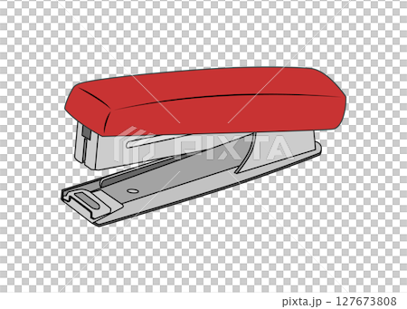 紅色訂書機插圖圖示素材 127673808