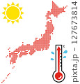 気温が上昇する日本列島 127673814