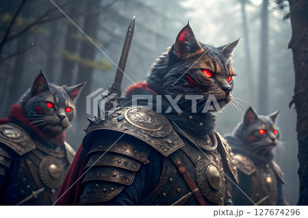 portrait of a knight in armor 127674296