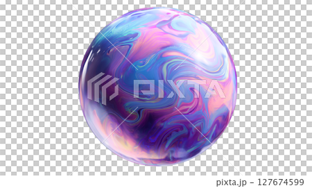 glass liquid orb with iridescent holographic glow, floating glass liquid orb with iridescent holographic glow, floating 127674599