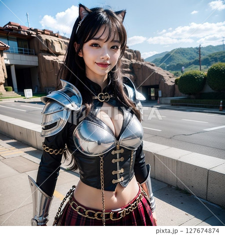 猫耳　仮装 パーティー！　戦士！ 127674874