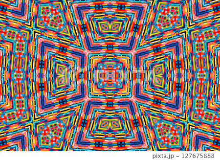Bright background with colorful abstract pattern 127675888