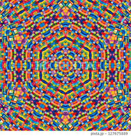 Bright abstract checkered colorful pattern Bright abstract checkered colorful pattern 127675889