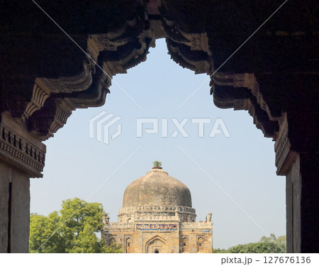 India Delhi 2024 October 18 Lodi Tomb in Delhi, India, showcasing historic Islamic architecture. India Delhi 2024 October 18 Lodi Tomb in Delhi, India, showcasing historic Islamic architecture. 127676136