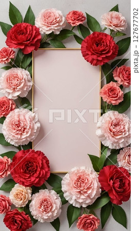 赤い薔薇の花の背景 127677702
