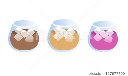 冷たい飲み物のイラスト 冷たい飲み物のイラスト 127677790