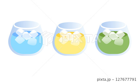 冷たい飲み物のイラスト 127677791