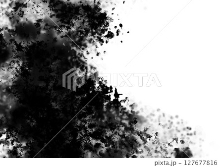 抽象的　水墨画　背景素材 127677816