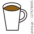 メニュー表やチラシ向けのホットドリンク 127678045