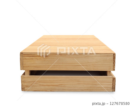 Wooden pallets for packing wooden crates, wooden trays for loading for warehouses. 127678580
