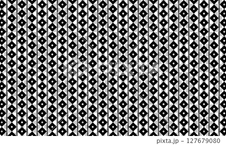 線がラフな釘抜文様がズレた釘抜繋ぎのパターン 線がラフな釘抜文様がズレた釘抜繋ぎのパターン 127679080