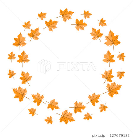 Stunning Autumn Leaves Circle Design Perfect for Fall Seasonal Decor and Celebrations Stunning Autumn Leaves Circle Design Perfect for Fall Seasonal Decor and Celebrations 127679182
