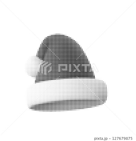 Retro halftone Santa hat vector illustration, perfect for festive holiday designs, Christmas decorations, and seasonal greetings. Vintage style, dotted pattern, holiday cheer. Retro halftone Santa hat vector illustration, perfect for festive holiday designs, Christmas decorations, and seasonal greetings. Vintage style, dotted pattern, holiday cheer. 127679875